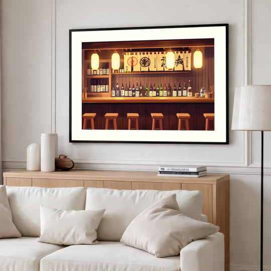 Japanese Sake Bar Wall Art Print