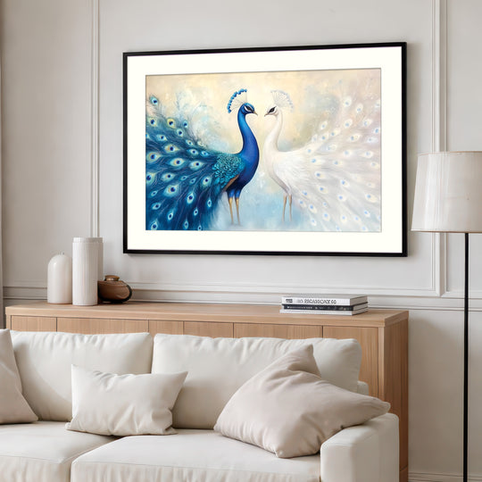 Peacock Pair Wall Art Print