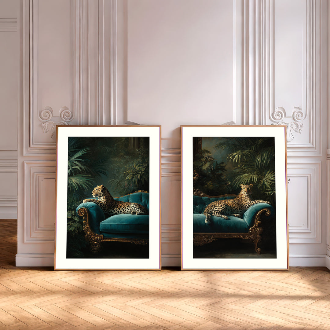 Leopard Wall Art Set of 2