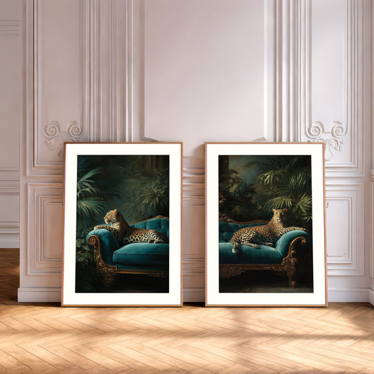 Leopard Wall Art Set of 2