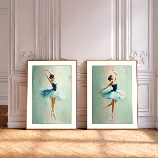 Ballerina Wall Art Prints Set of 2