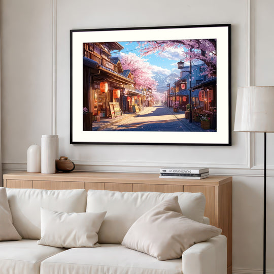 Japanese Street House Print