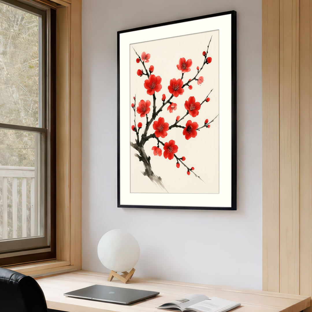 Sumi‑e Blossom Print