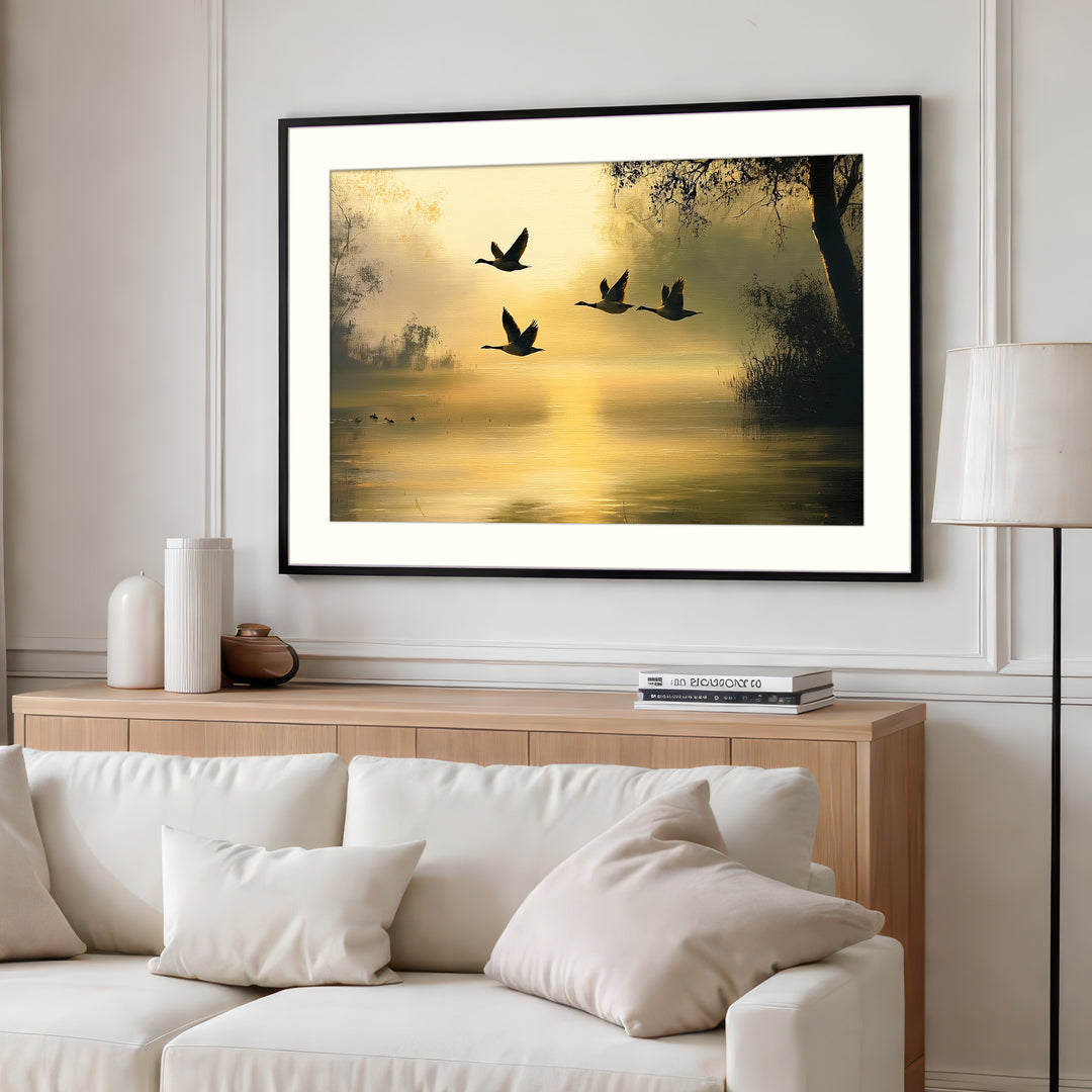 Flying Geese Wall Art Print