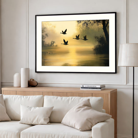 Flying Geese Wall Art Print