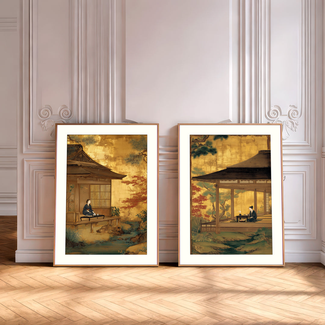 Japanese Zen Wall Art Prints Set of 2