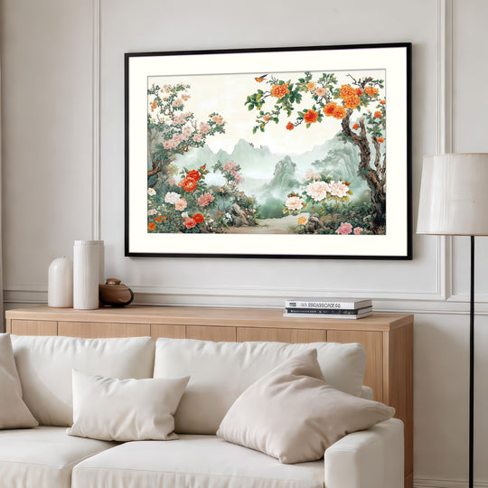 Japanese Floral Landscape