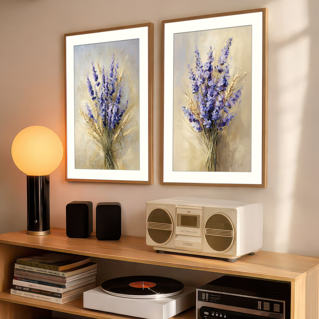 Lavender Wall Art Prints Set of 2