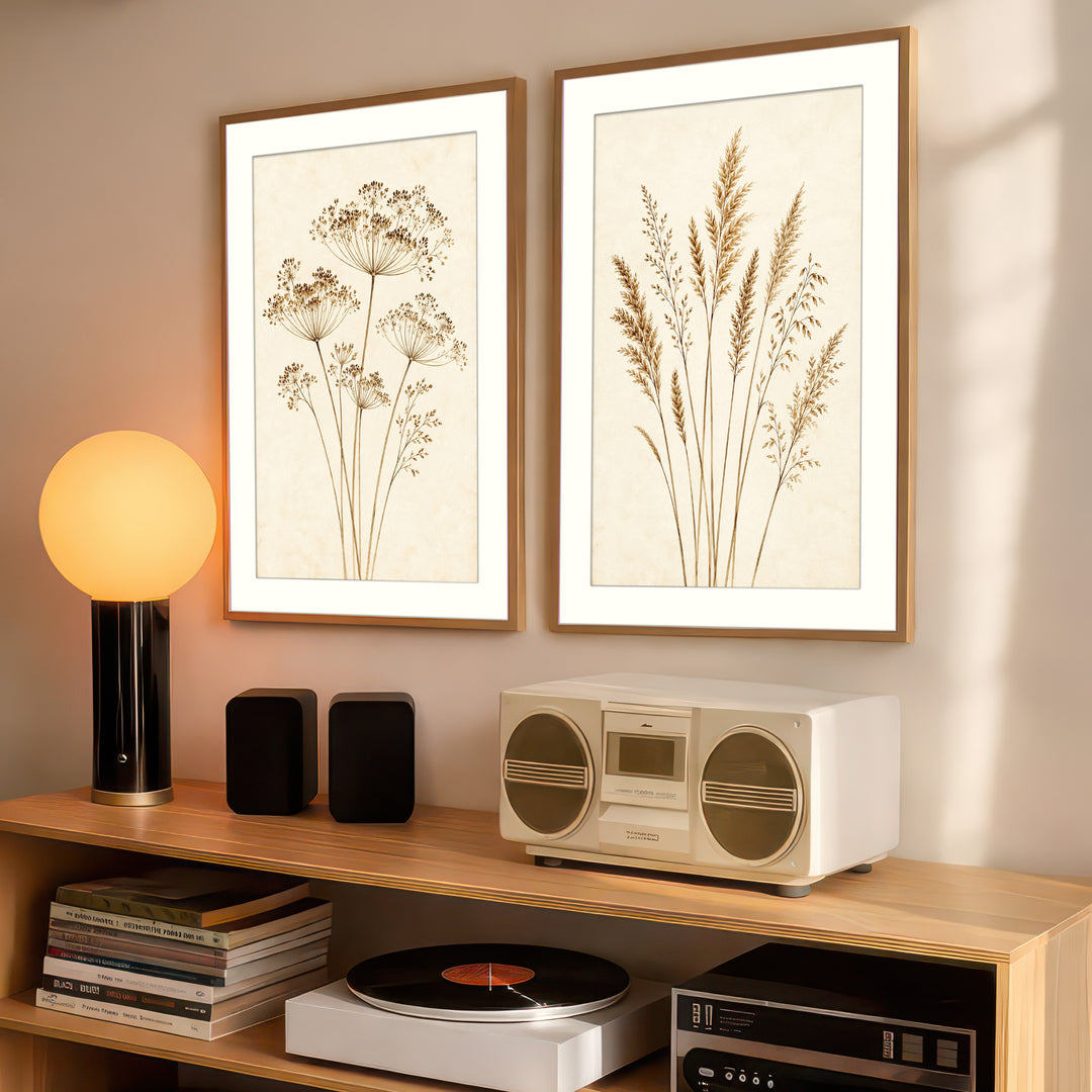 Neutral Botanical Wall Art Prints
