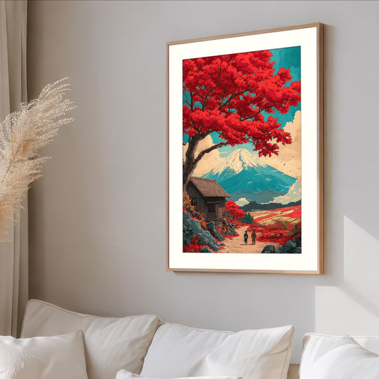 Japanese Autumn Landscape Print