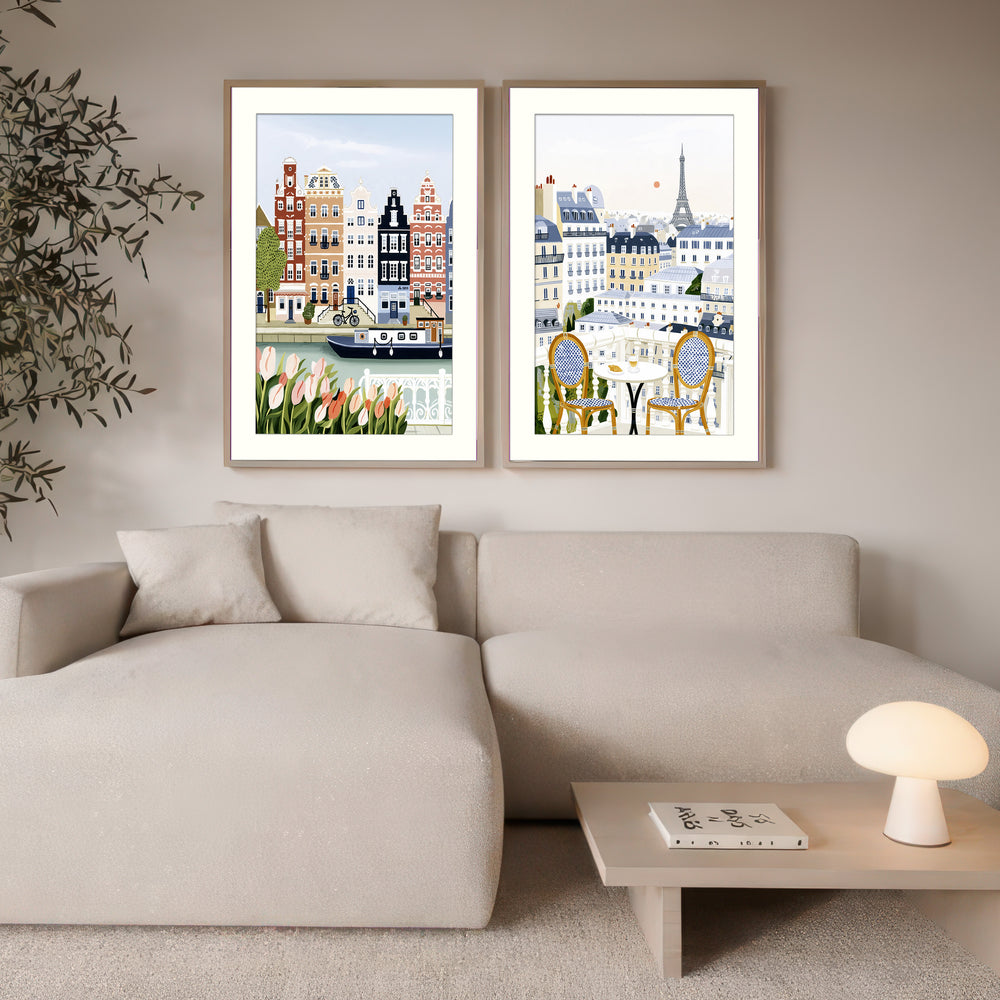 Amsterdam and Paris Wall Art Prints