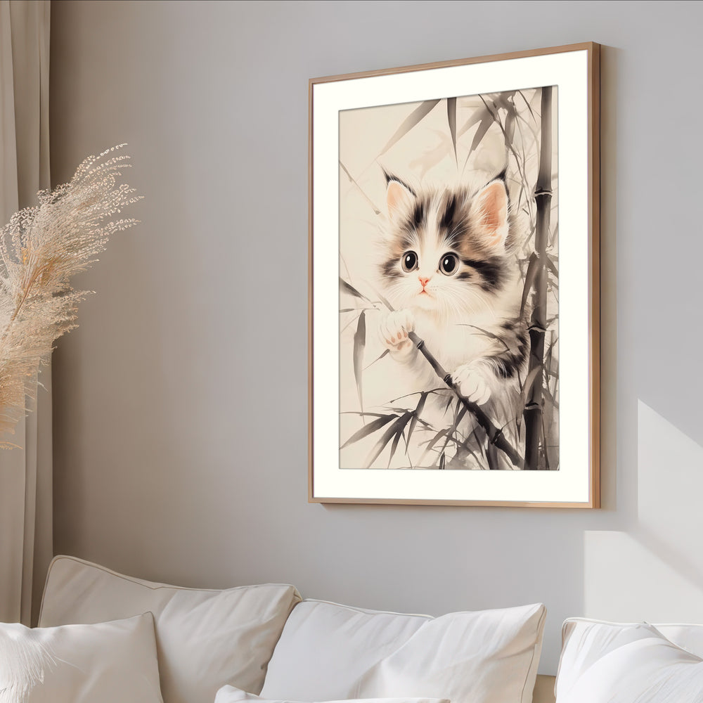 Cute Kitten Wall Art Print