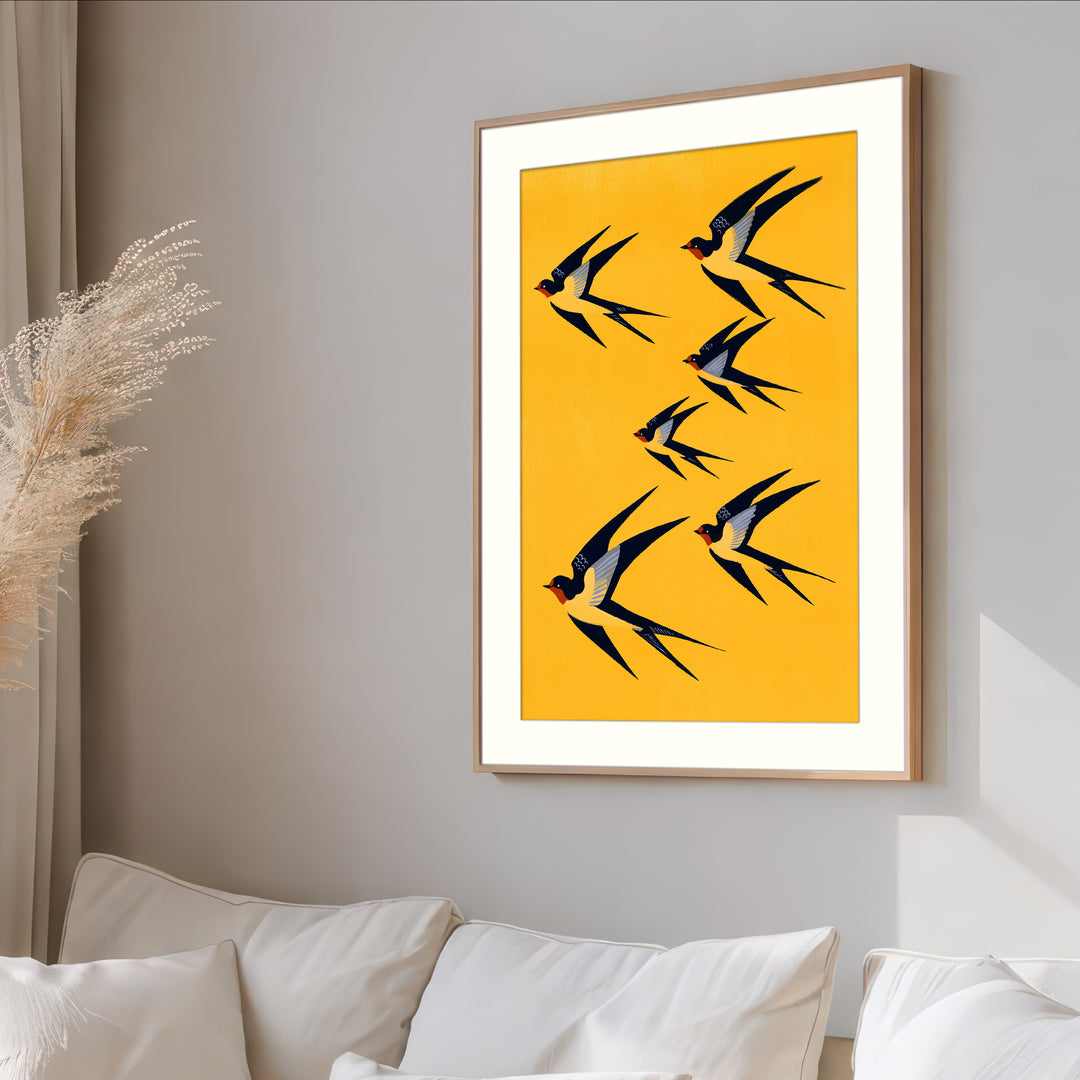 Swallow Bird Art Print