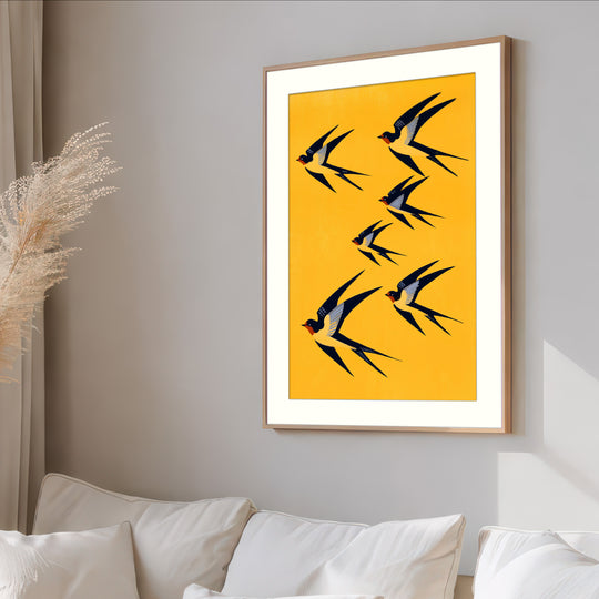 Swallow Bird Art Print