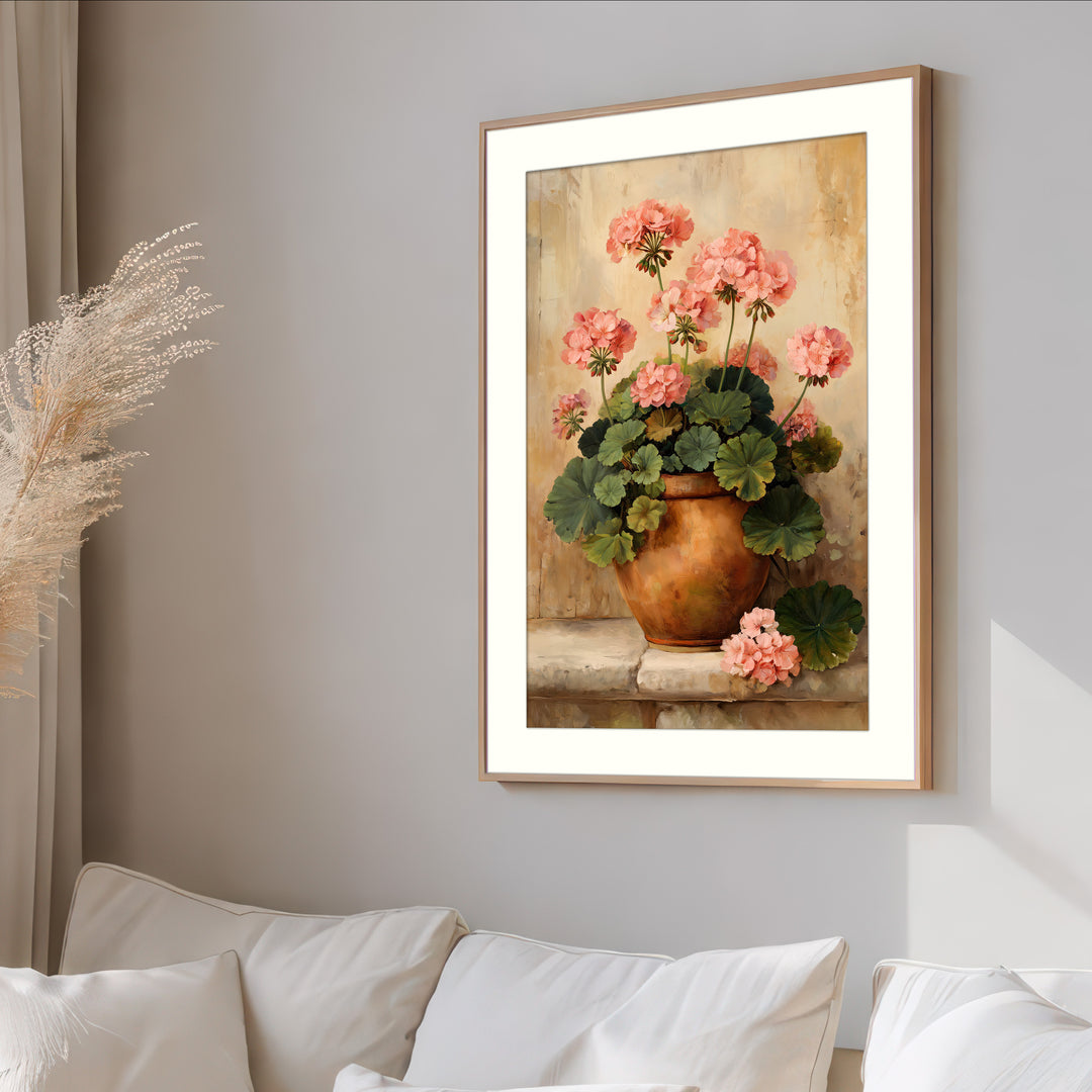 Pink Geranium Art Print