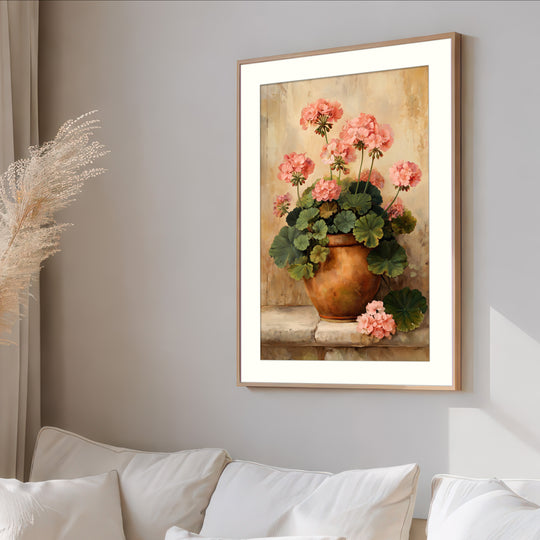 Pink Geranium Art Print