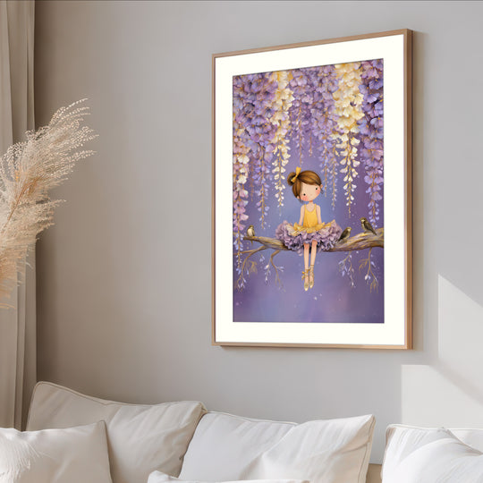 Ballerina Girl Wall Art Print