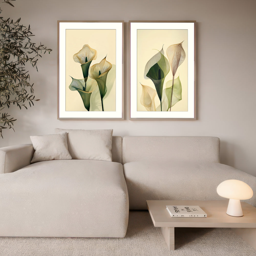 Calla Lily Wall Art Set of 2