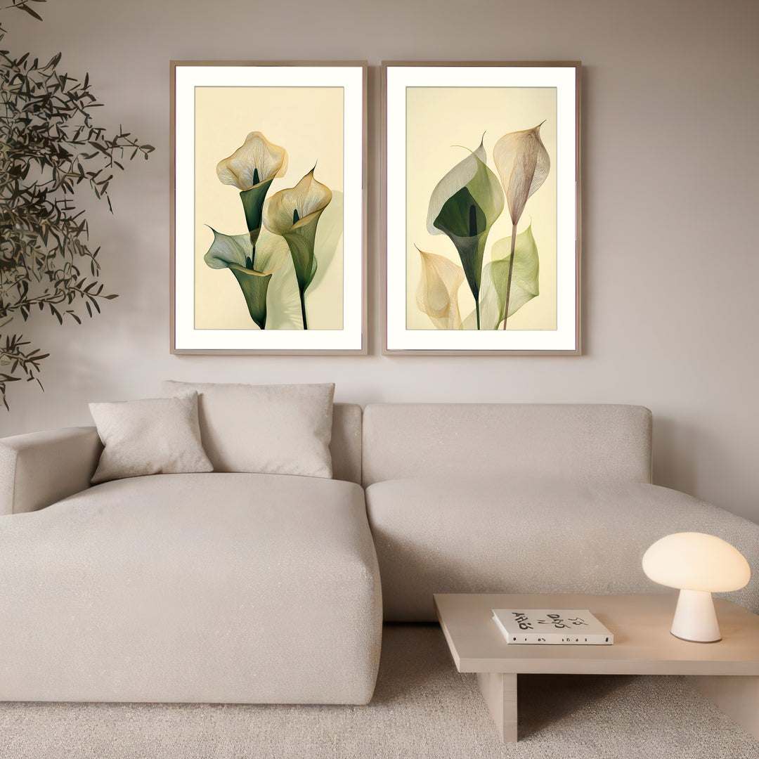 Calla Lily Wall Art Set of 2