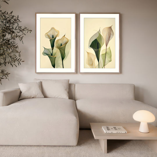 Calla Lily Wall Art Set of 2