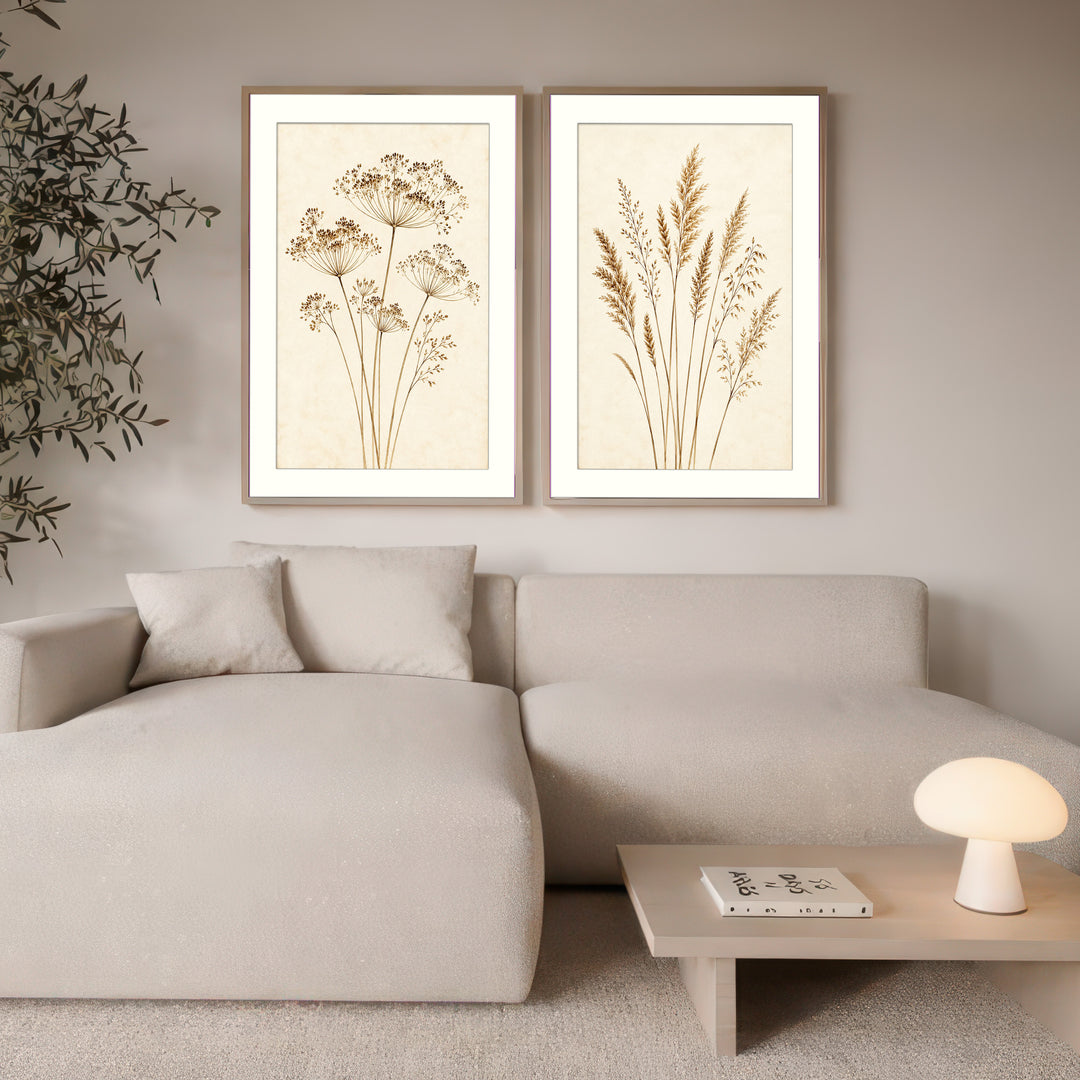 Neutral Botanical Wall Art Prints