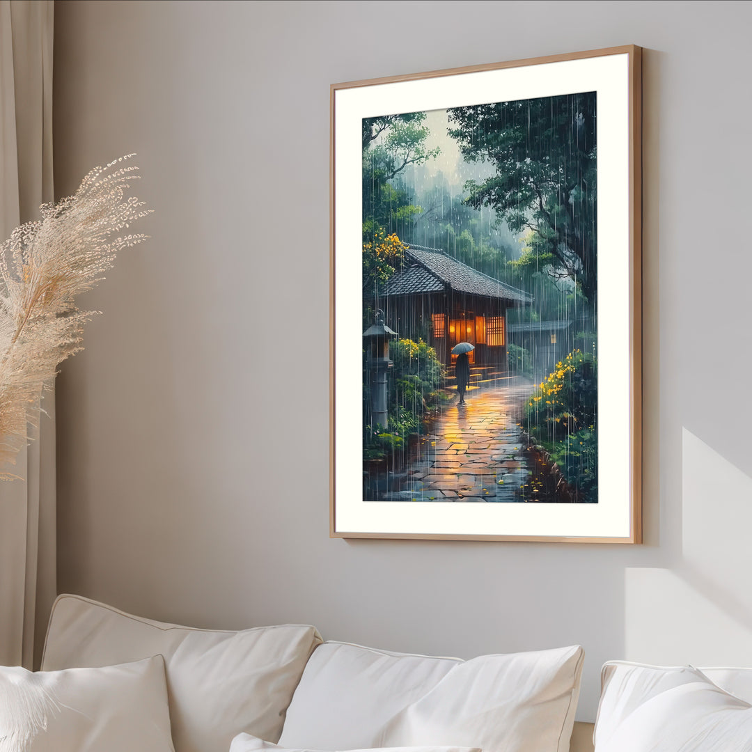 Japanese Rain Wall Art