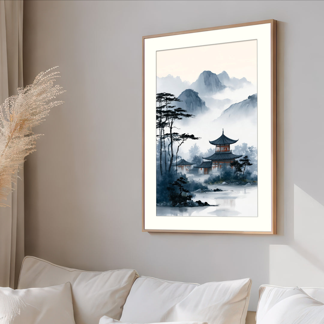 Misty Mountain Art Print