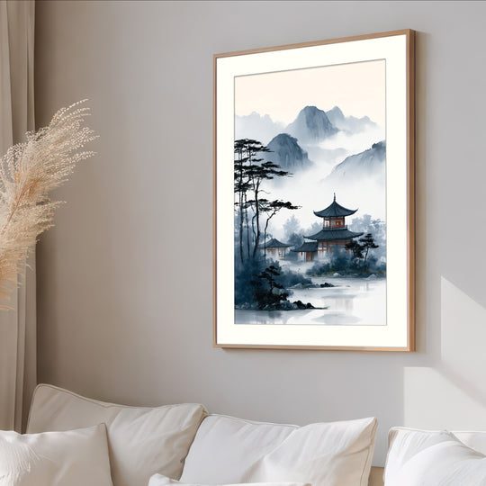 Misty Mountain Art Print