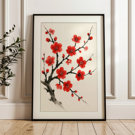 Sumi‑e Blossom Print