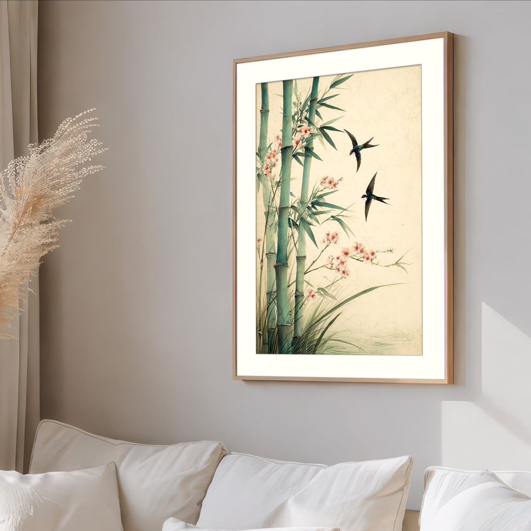 Bamboo Bird Art Print