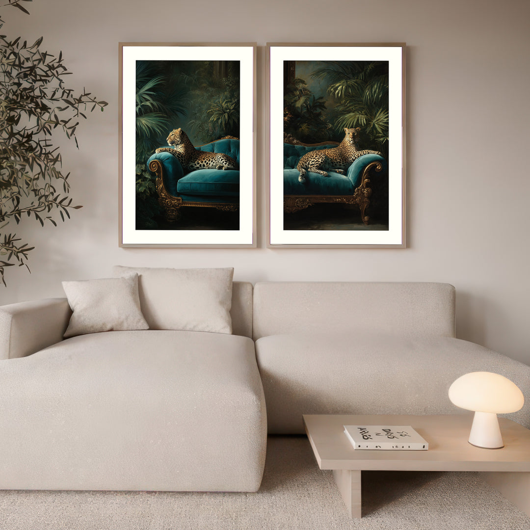 Leopard Wall Art Set of 2