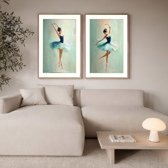 Ballerina Wall Art Prints Set of 2