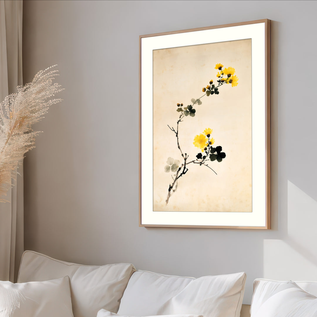 Yellow Floral Art Print