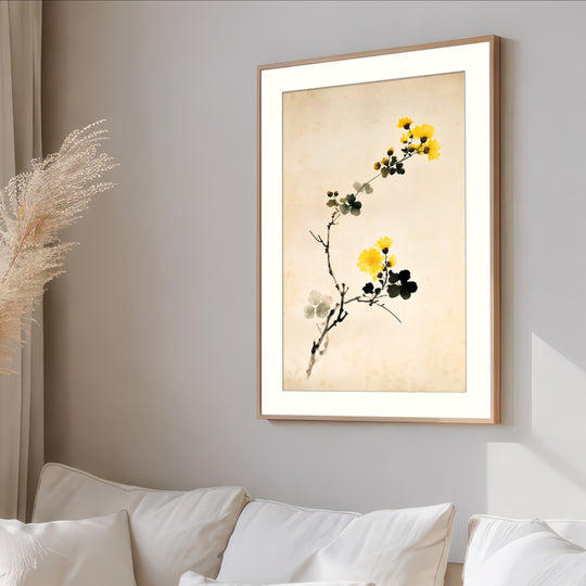 Yellow Floral Art Print