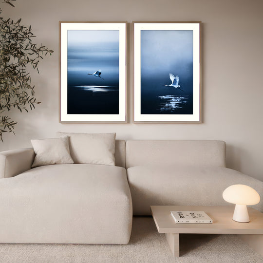 Blue Crane Wall Art Prints