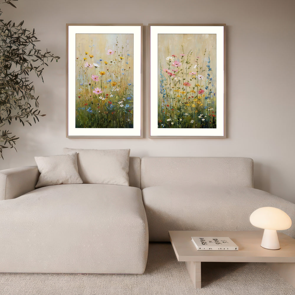 Wildflower meadow wall art prints