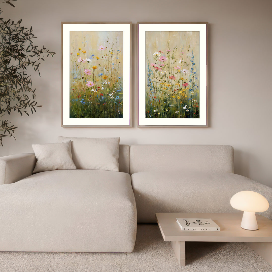 Wildflower meadow wall art prints