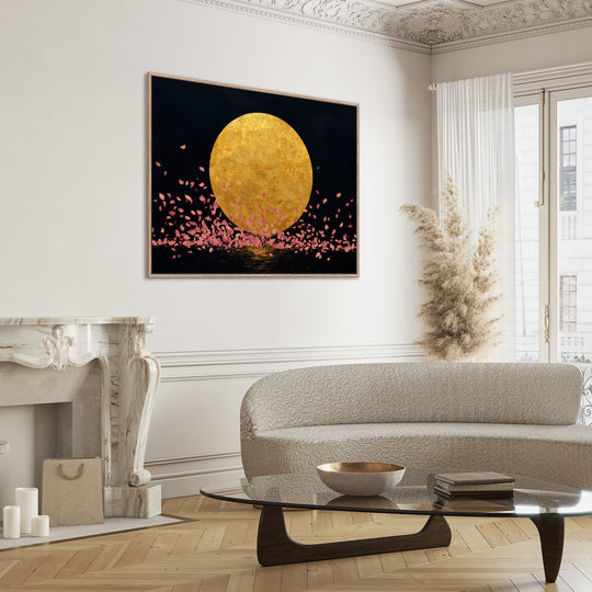 Golden Moon Canvas Print