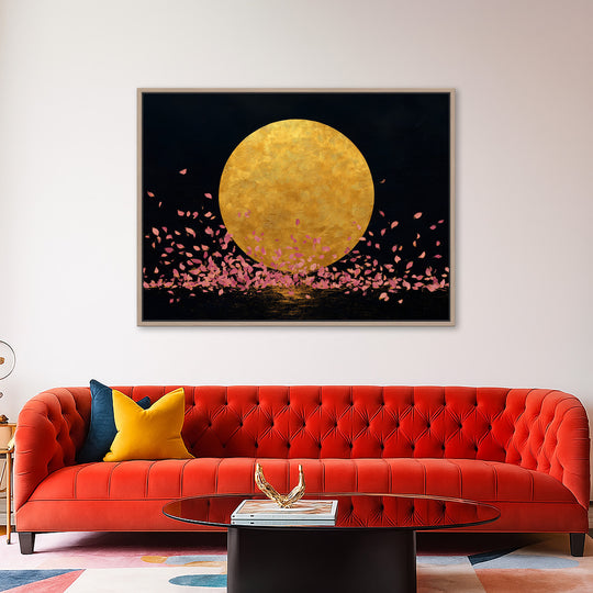 Golden Moon Canvas Print