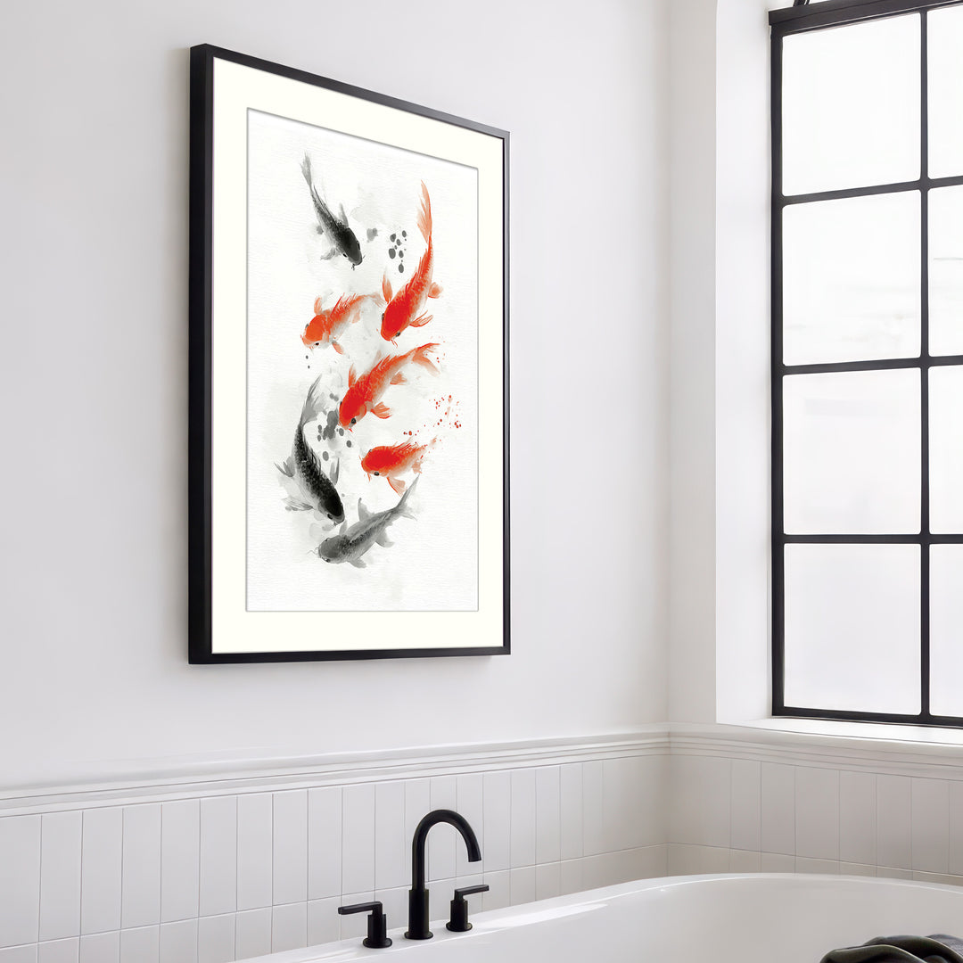 Koi Fish in Motion