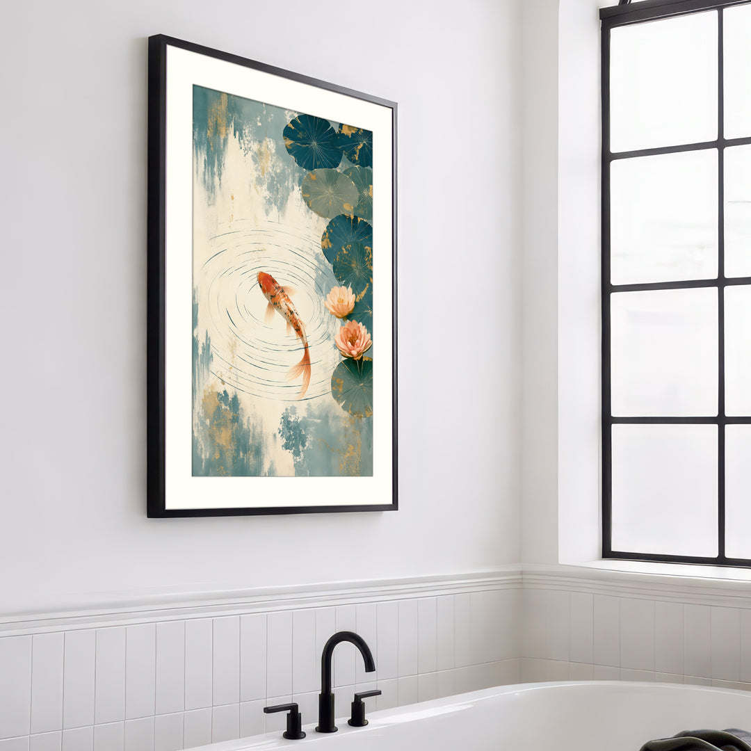 Orange Carp Wall Art
