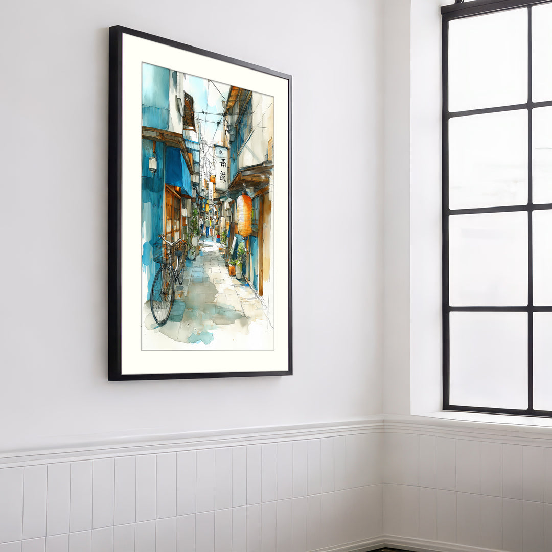 Japanese Alley Wall Art Print