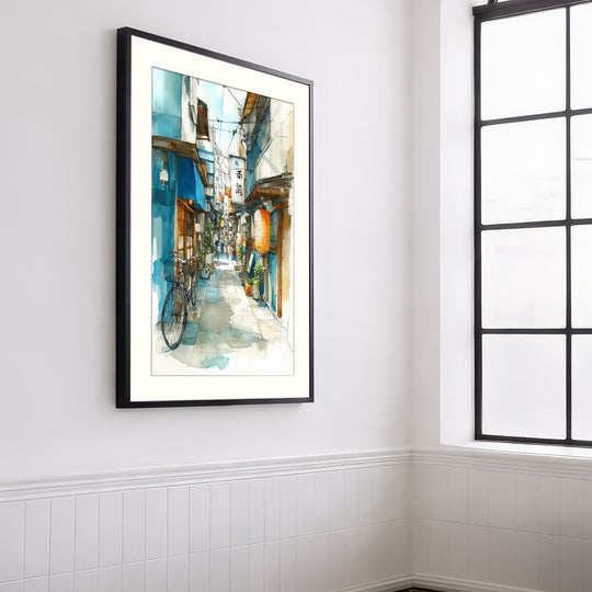 Japanese Alley Wall Art Print