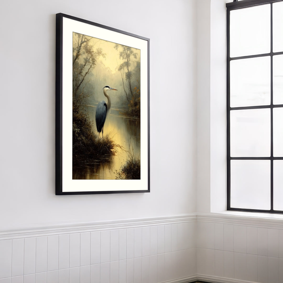 Heron Wall Art Print