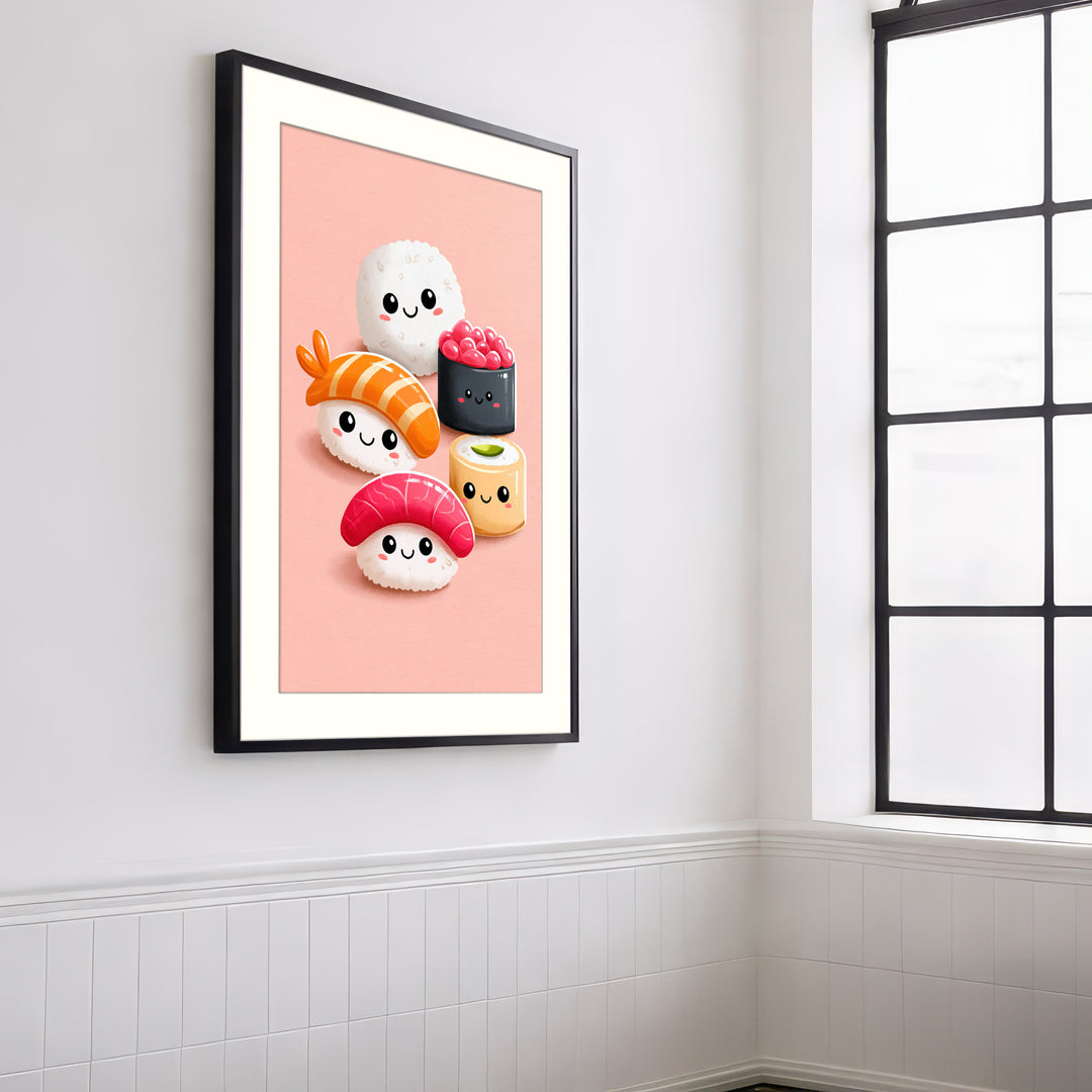 Cute Sushi Art Print
