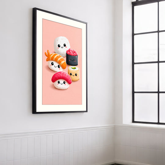 Cute Sushi Art Print