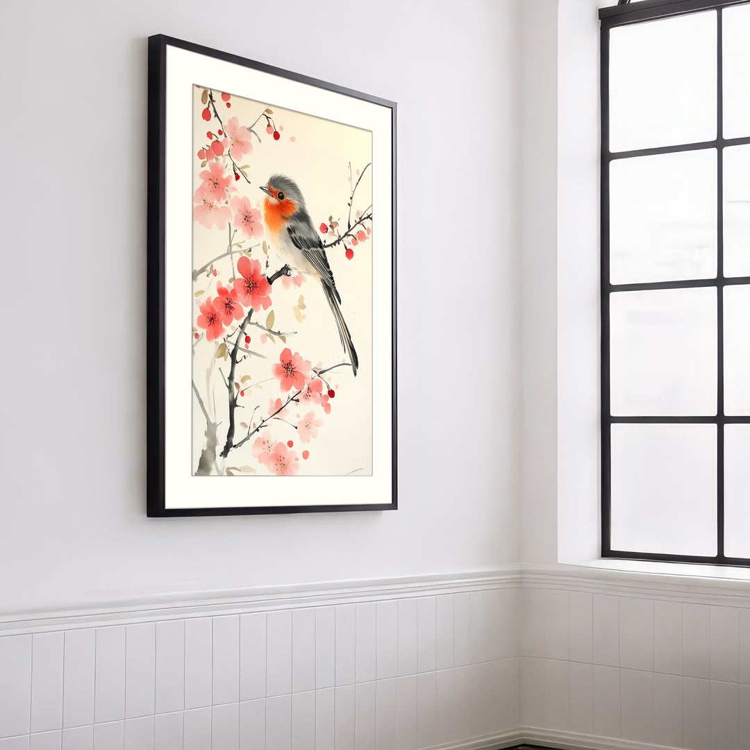 Robin Bird Wall Art Print