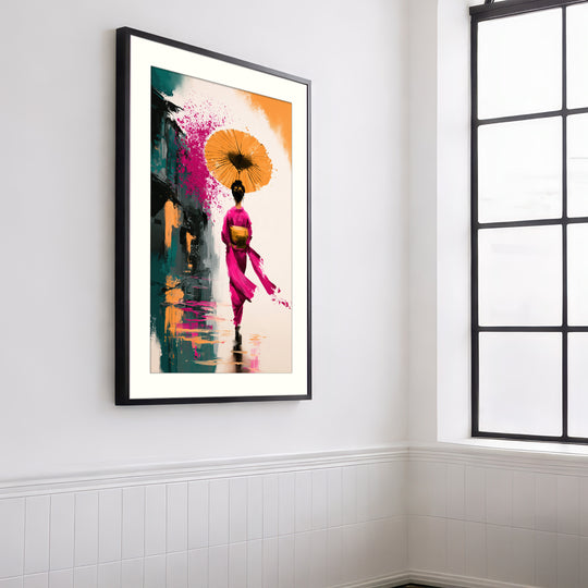Pink Kimono Wall Art