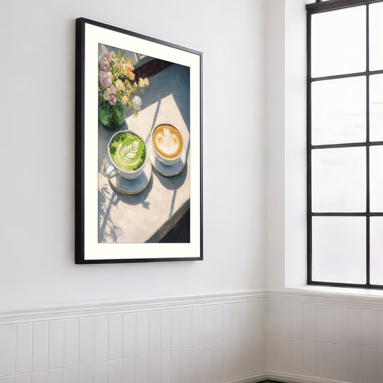 Coffee and matcha wall art print