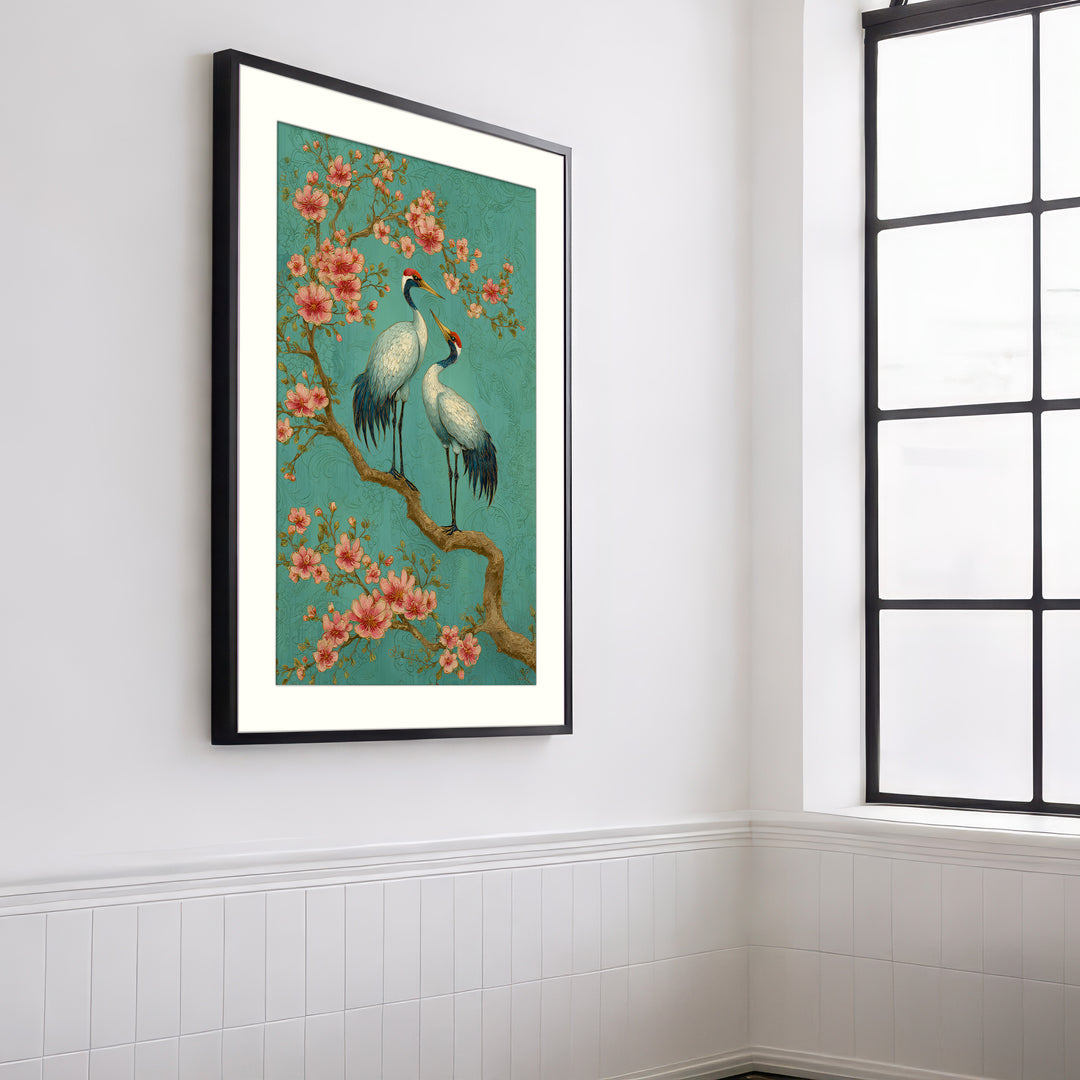 Japanese Crane Wall Art Print